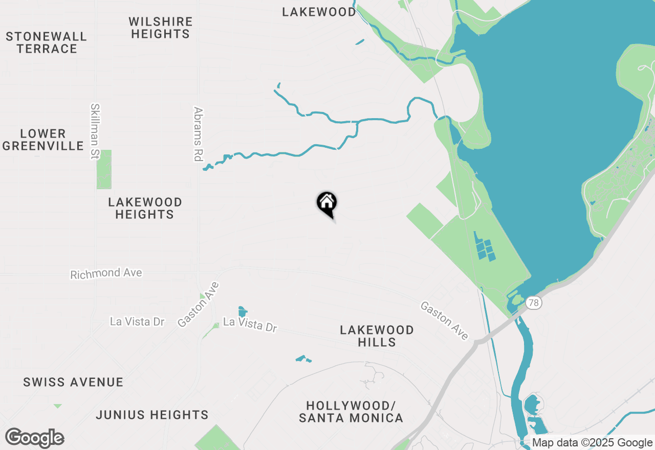 Map of 6840 Lakewood Boulevard, Dallas, TX 75214