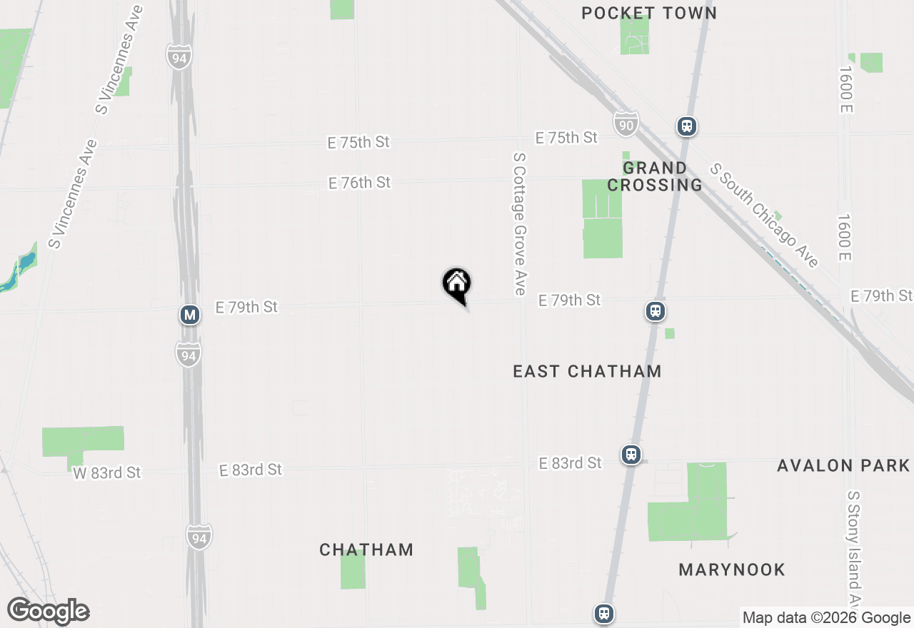 Map of 7914 S Champlain Avenue, Chicago, IL 60619