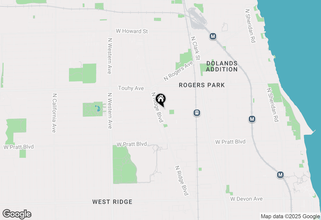Map of 7019 N Ridge Boulevard #3D, Chicago, IL 60645