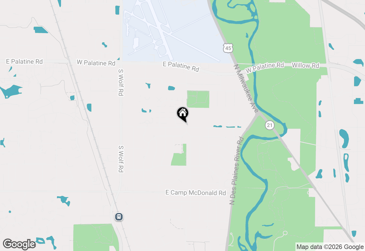 Map of 726 E Old Willow Road #104C, Prospect Heights, IL 60070