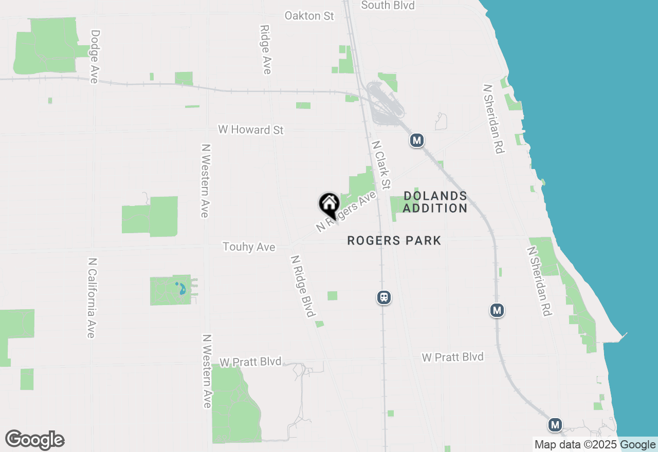 Map of 1941 W Chase Avenue #G, Chicago, IL 60626