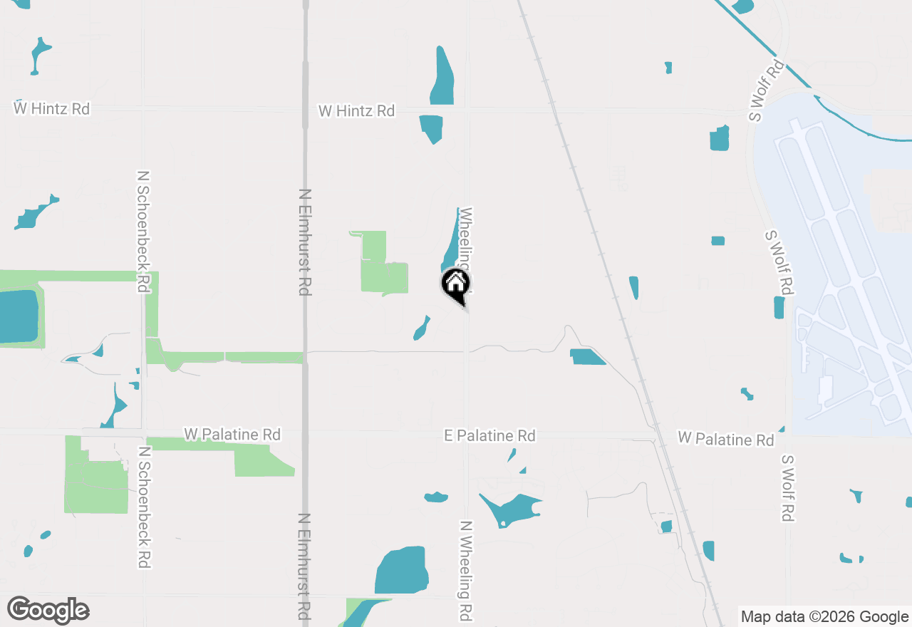 Map of 1299 Longacre Lane, Wheeling, IL 60090