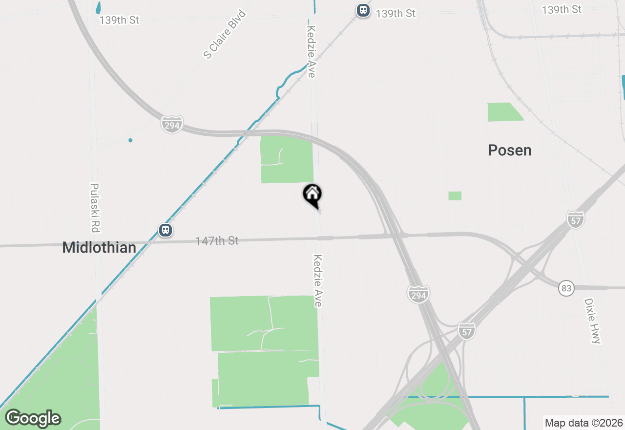 Map of (Address confidential), Midlothian, Illinois 60445