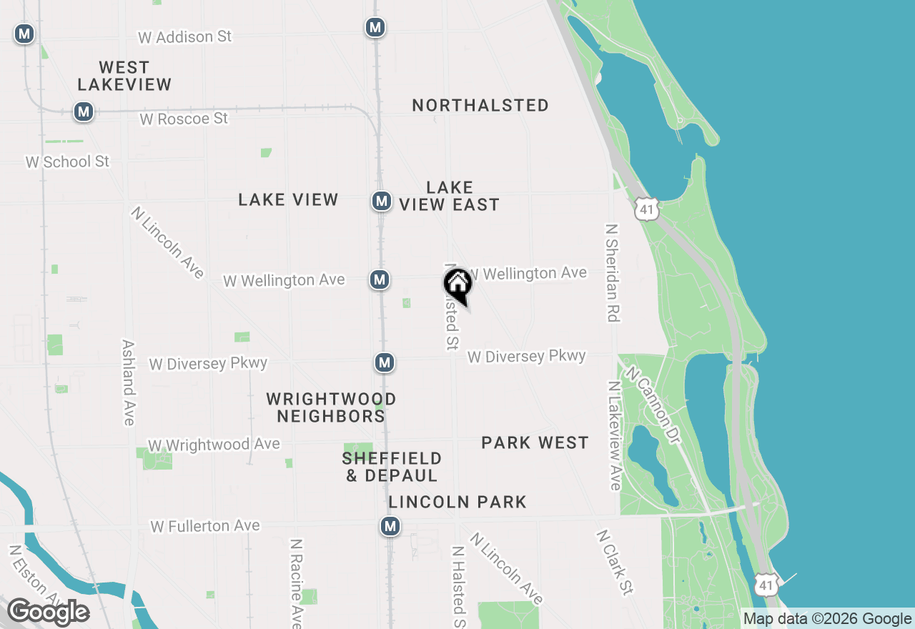 Map of 2901 N Halsted Street #203, Chicago, IL 60657