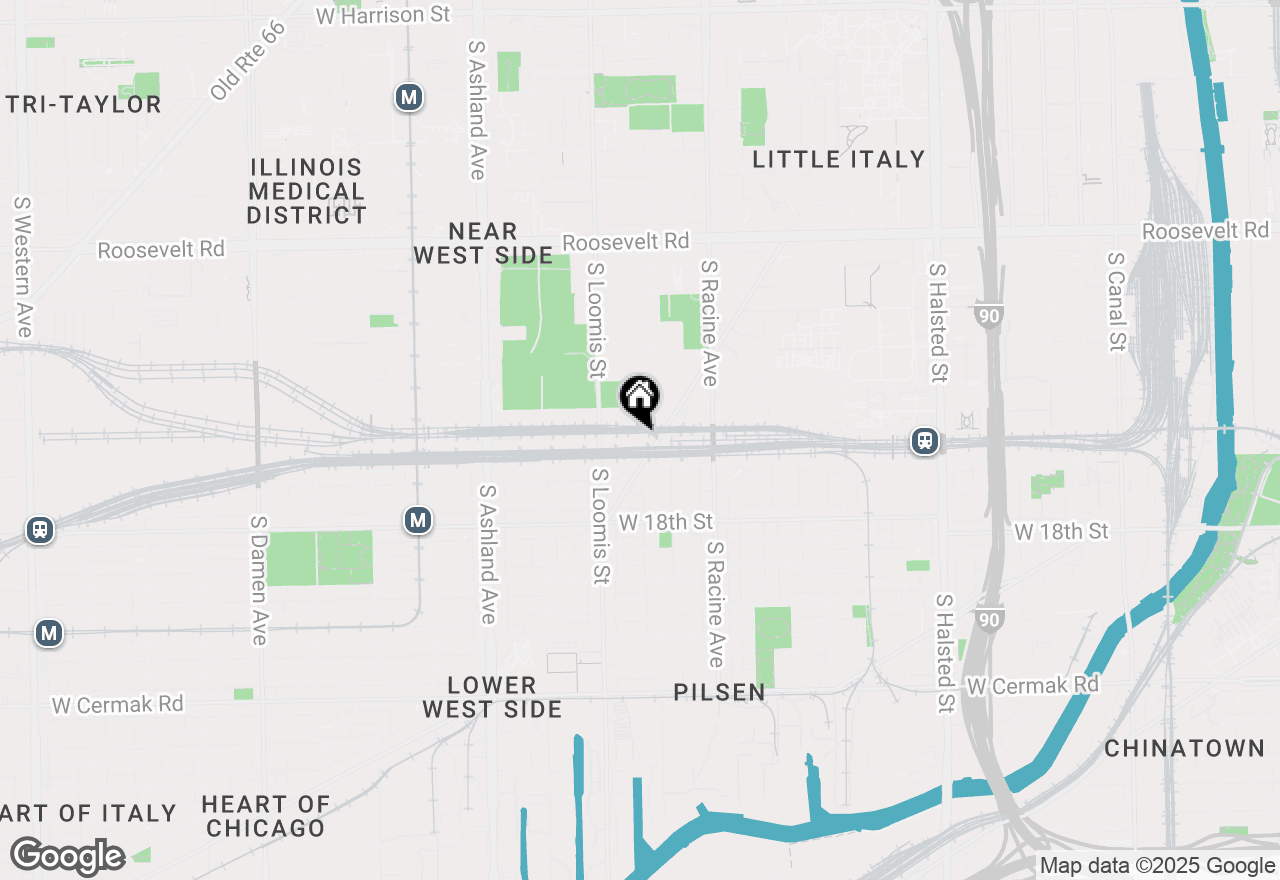Map of 1550 S Blue Island Avenue #1009, Chicago, IL 60608