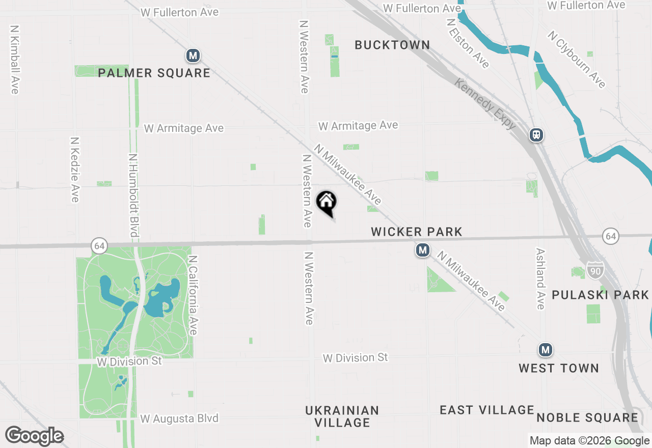 Map of 1639 N Claremont Avenue, Chicago, IL 60647