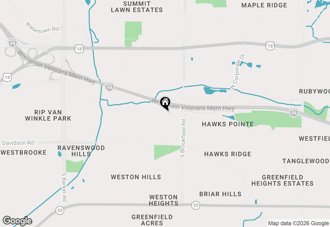 Map of 19065 Hiview Dr #2, Brookfield, WI 53045