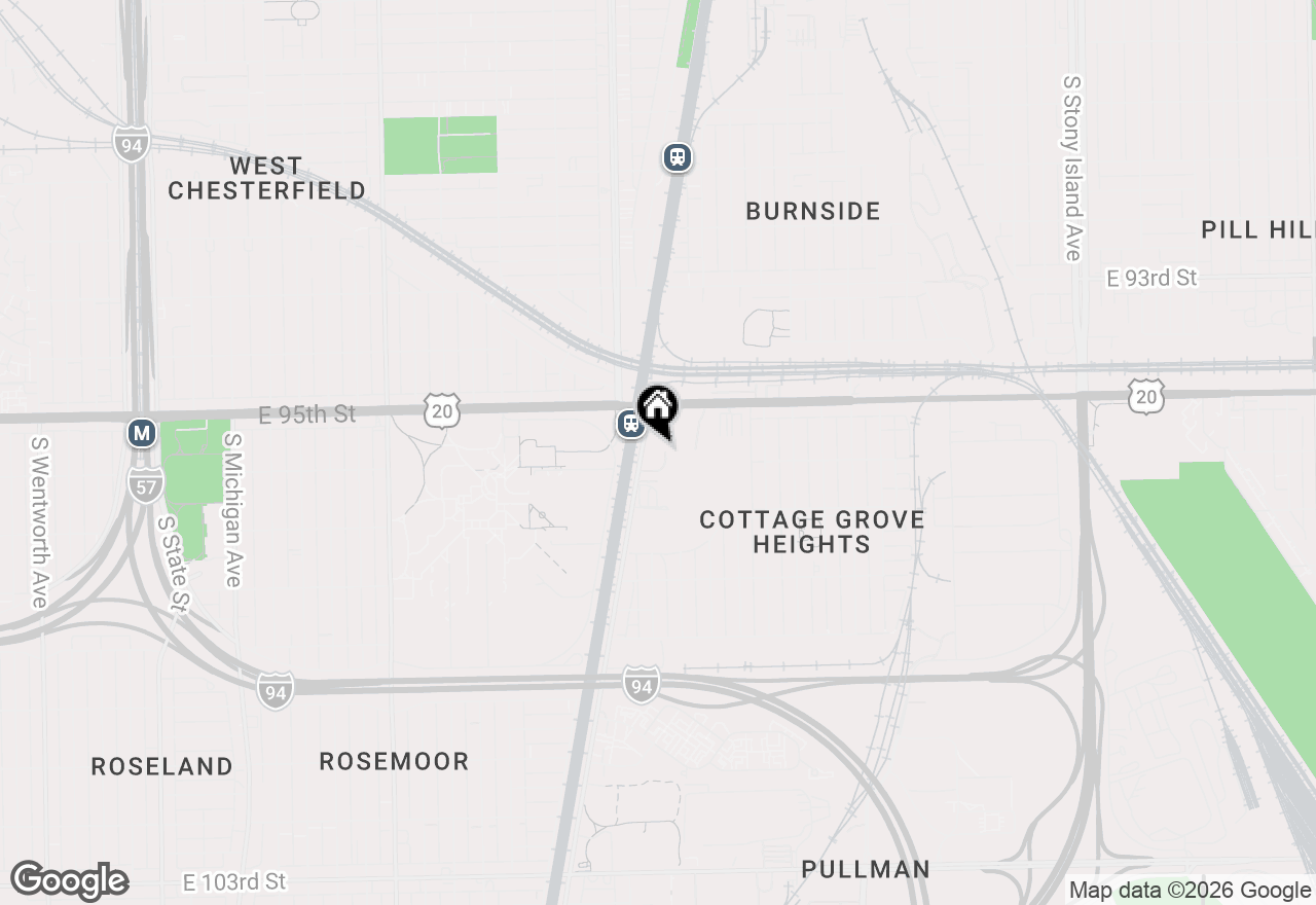 Map of 9551 - 9601 S Cottage Grove Avenue, Chicago, IL 60628