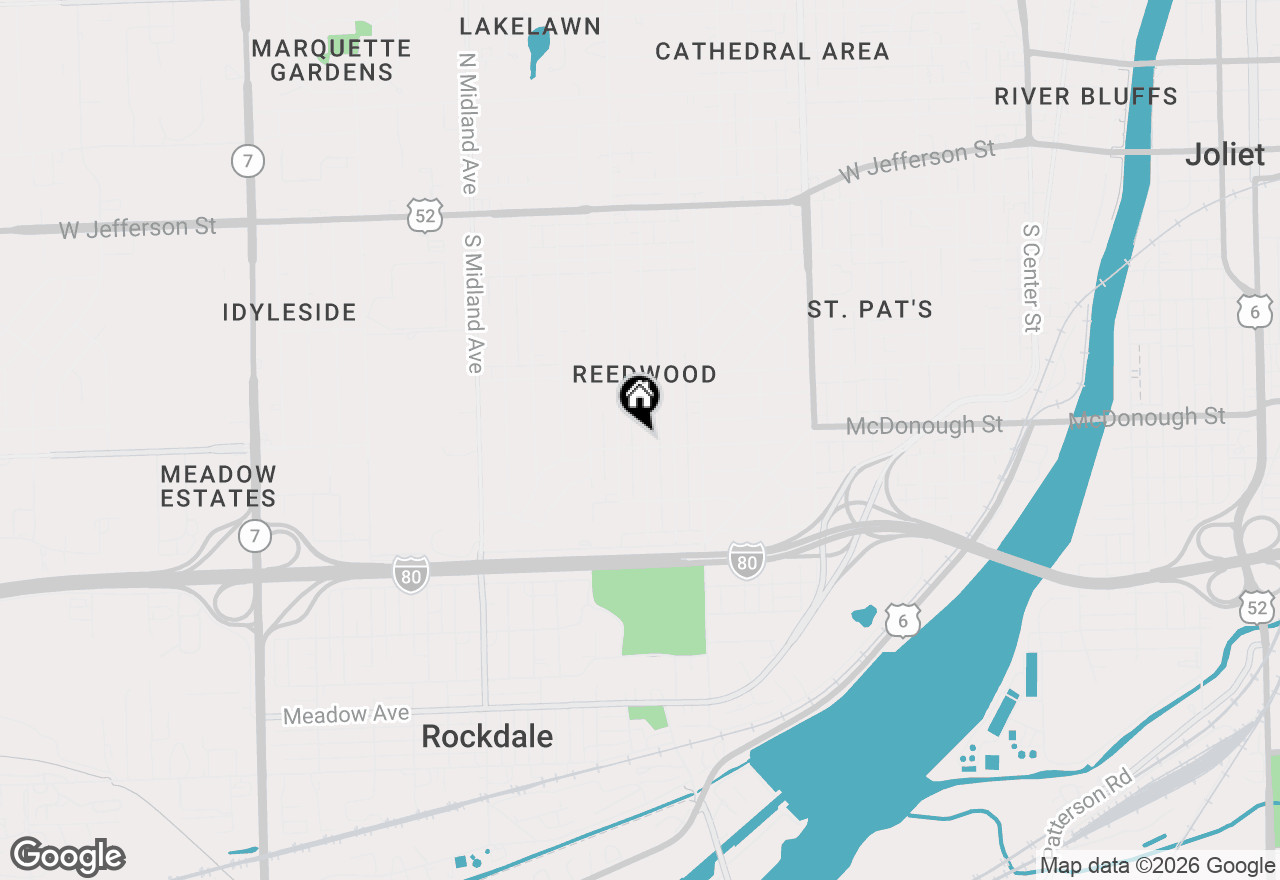 Map of 347 Park Drive, Joliet, IL 60436