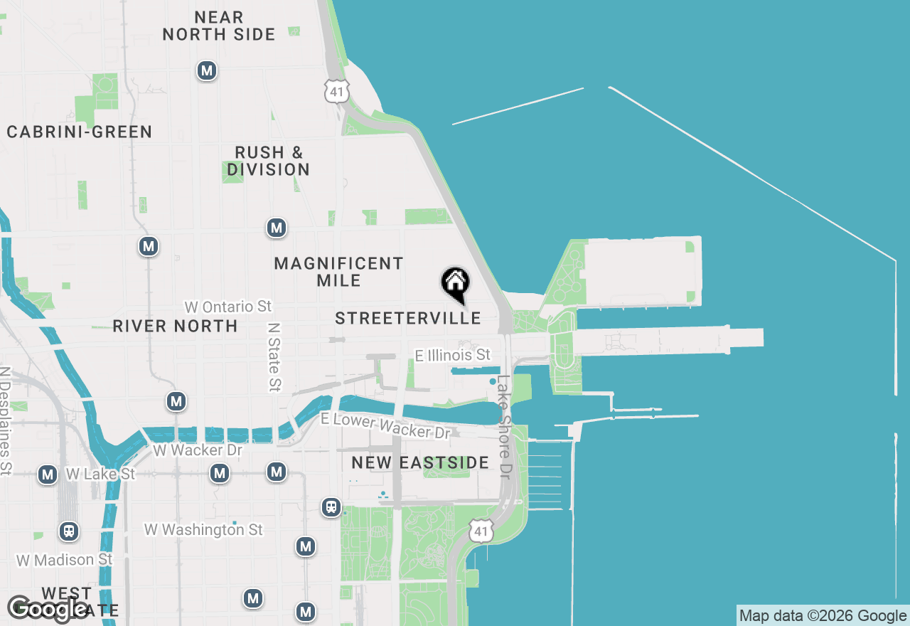 Map of 400 E Ohio Street #3202, Chicago, IL 60611