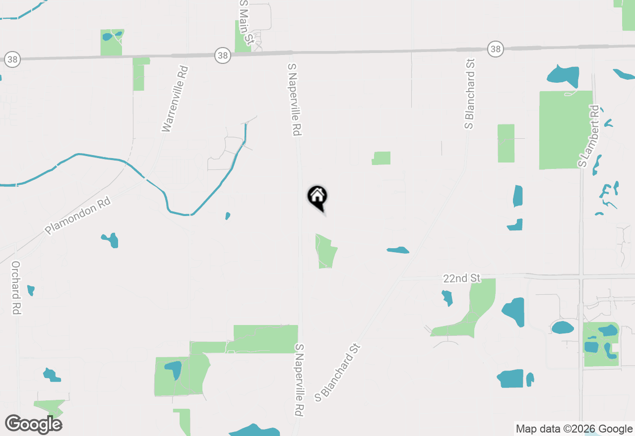 Map of 1526 Gainesboro Drive, Wheaton, IL 60189