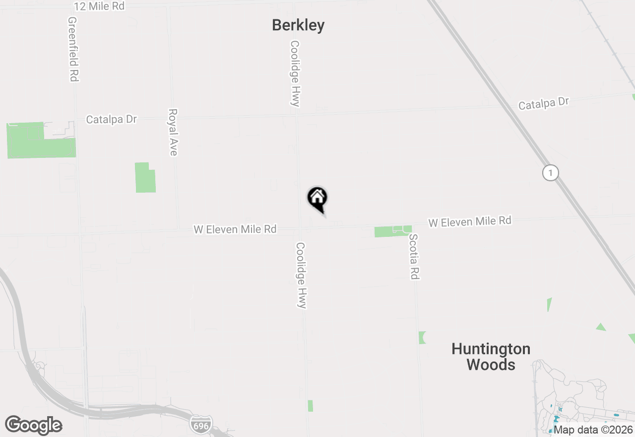 Map of 2381 Princeton Road, Berkley, MI 48072