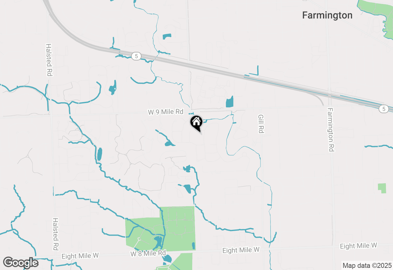 Map of 22140 River Ridge Trail, Farmington Hills, MI 48335