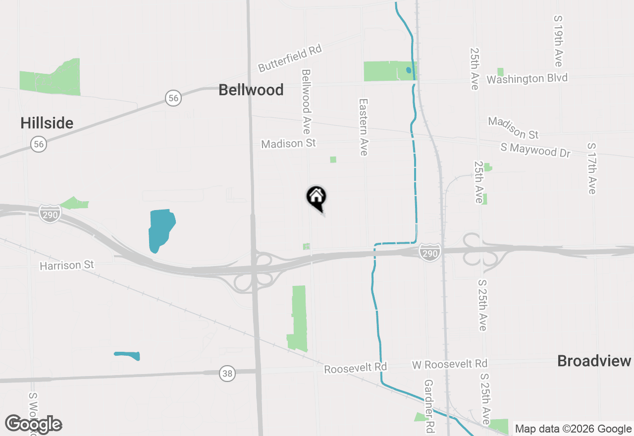 Map of 1031 Bellwood Avenue #C, Bellwood, IL 60104