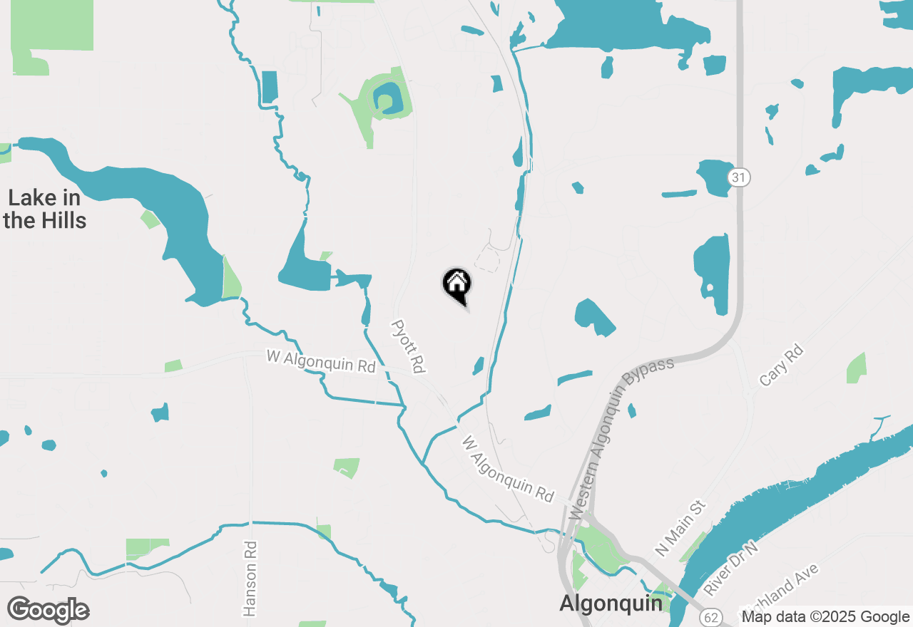 Map of 969 Mesa Drive, Lake In The Hills, IL 60156