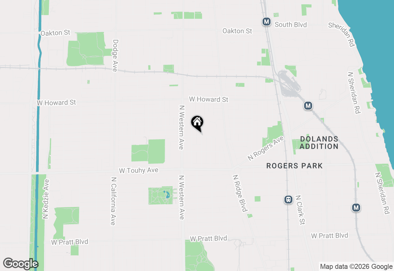 Map of 2306 W Jarvis Street #1, Chicago, IL 60645