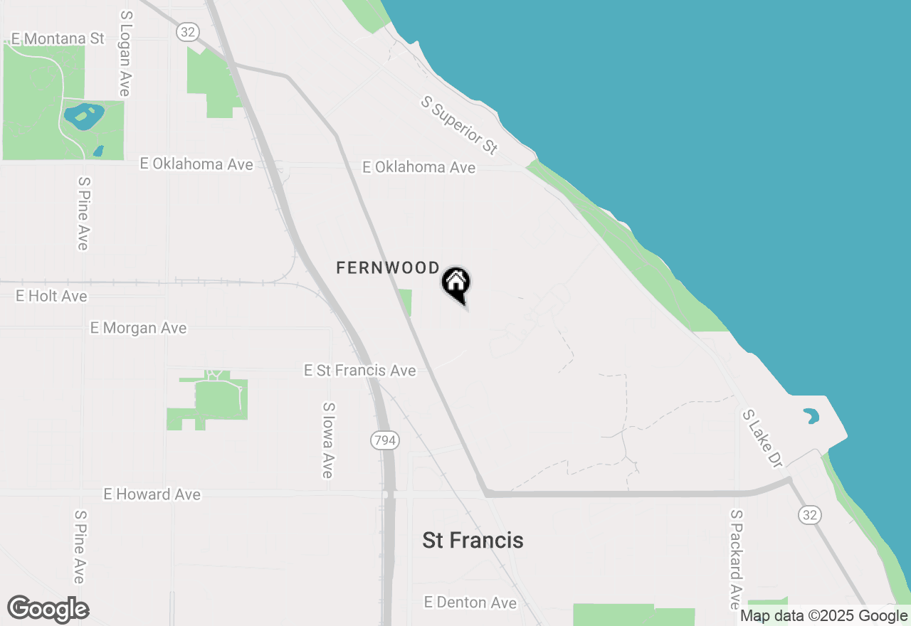 Map of 3446 S Delaware Ave, Milwaukee, WI 53207