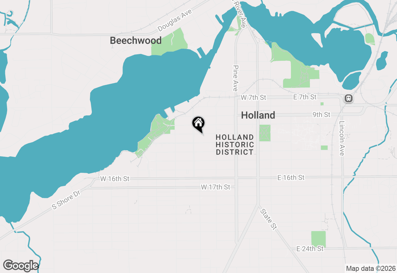 Map of 220 W 11th Street, Holland, MI 49423