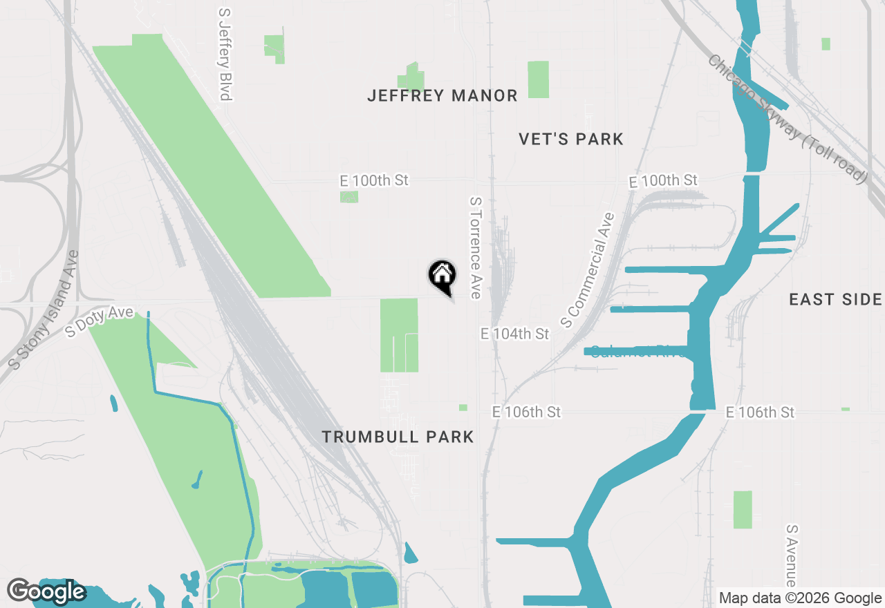 Map of 10311 S Calhoun Avenue #1R, Chicago, IL 60617