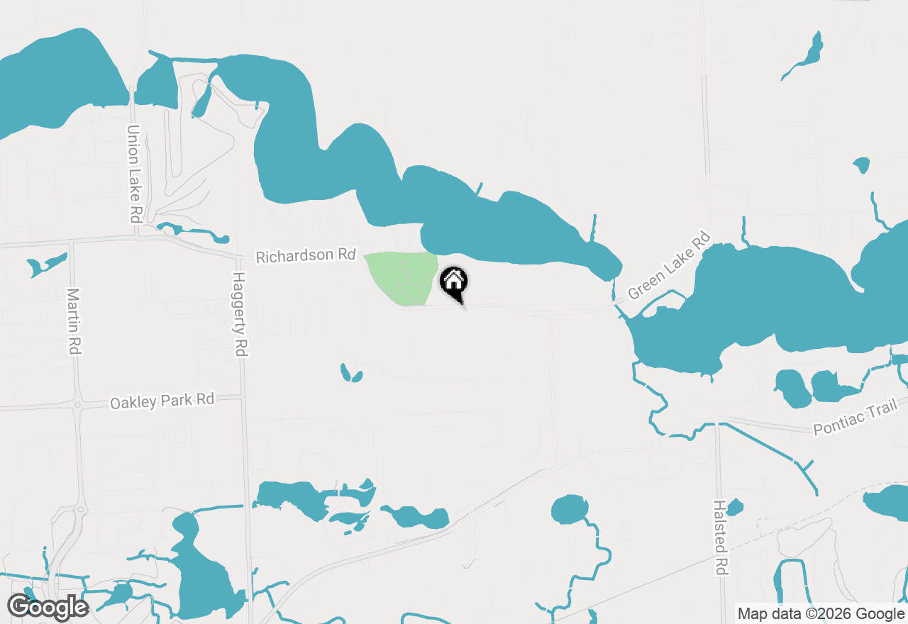 Map of 4212 Greendale Avenue, West Bloomfield, MI 48323