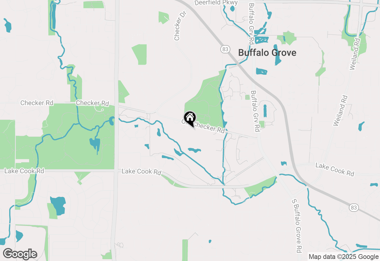 Map of 744 Old Checker Road, Buffalo Grove, IL 60089