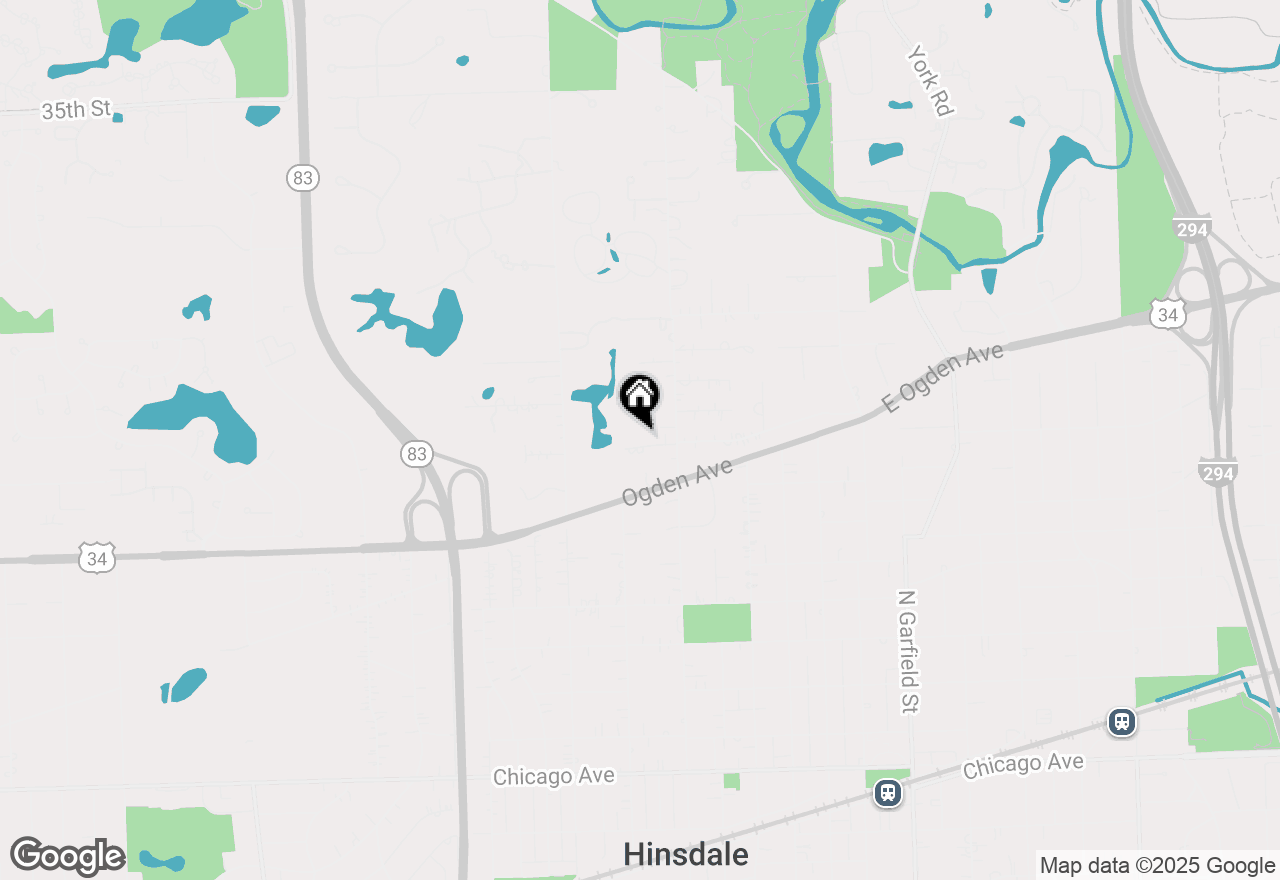 Map of 531 Bonnie Brae Road, Hinsdale, IL 60521