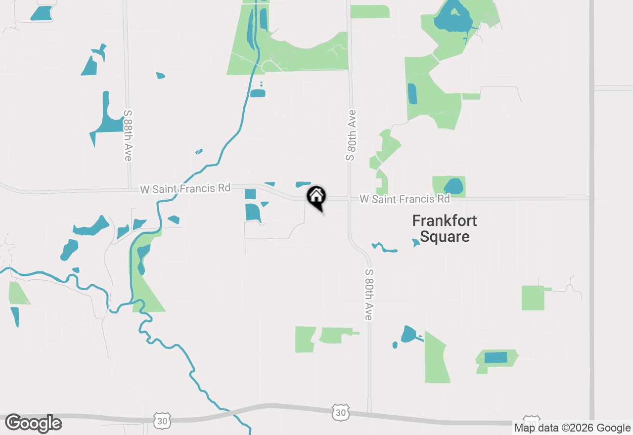 Map of 8141 W Old Mill Road, Frankfort, IL 60423