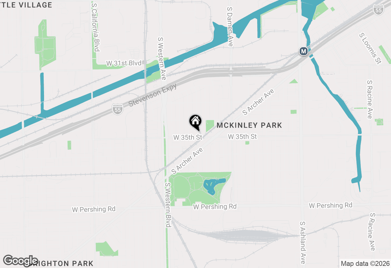 Map of 3450 S Leavitt Street, Chicago, IL 60608