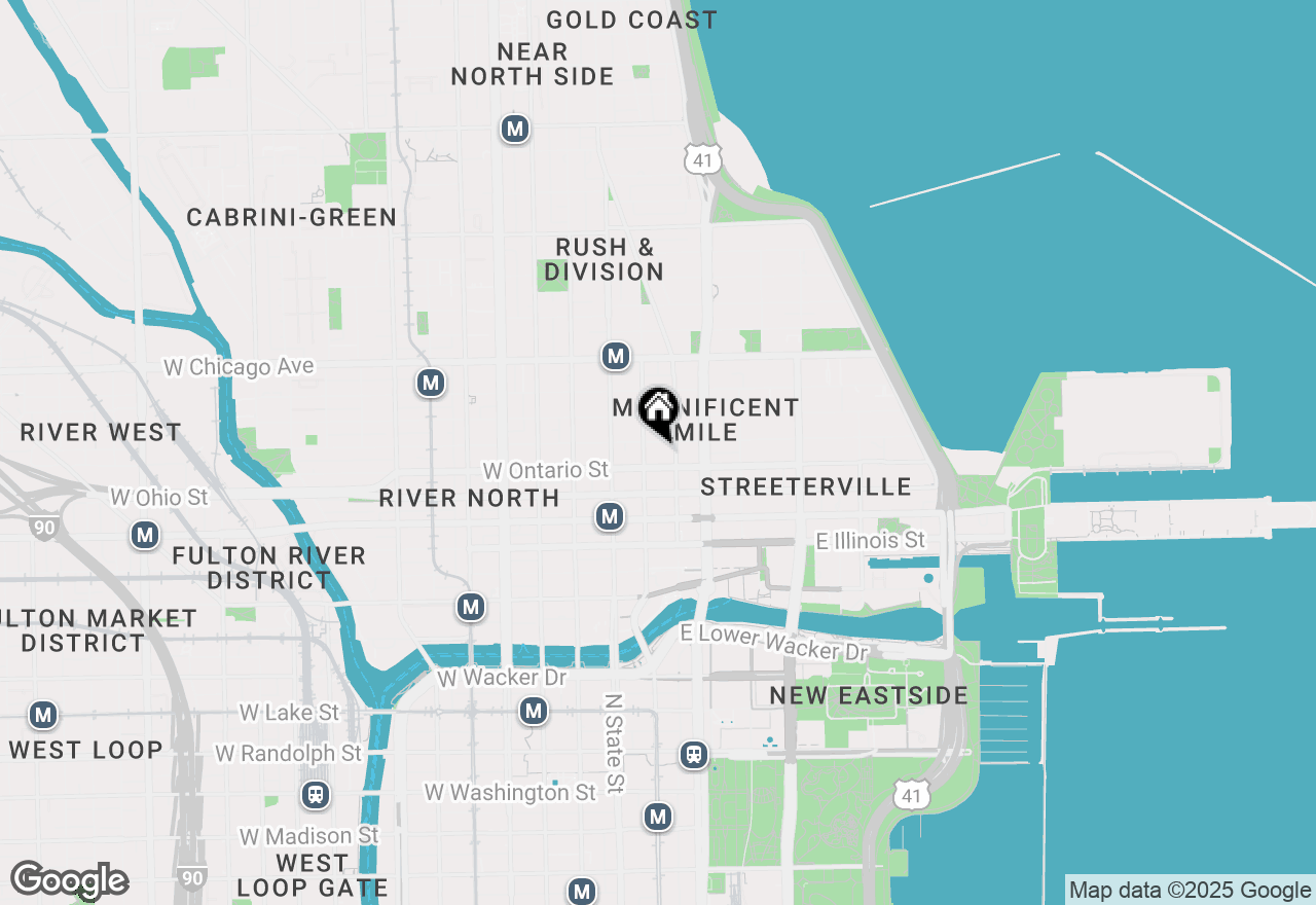 Map of 55 E Erie Street #P191-P162, Chicago, IL 60611