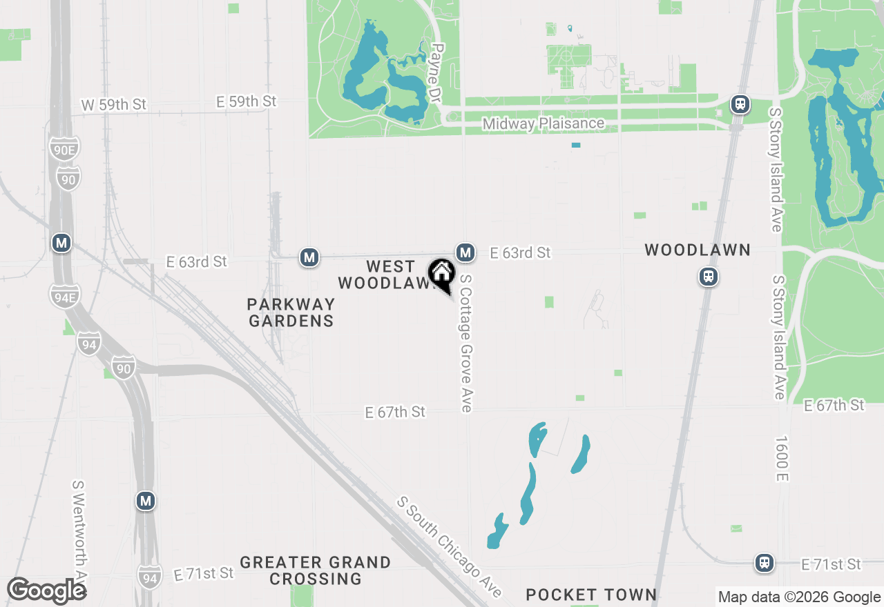 Map of 6412 S Evans Avenue #2, Chicago, IL 60637