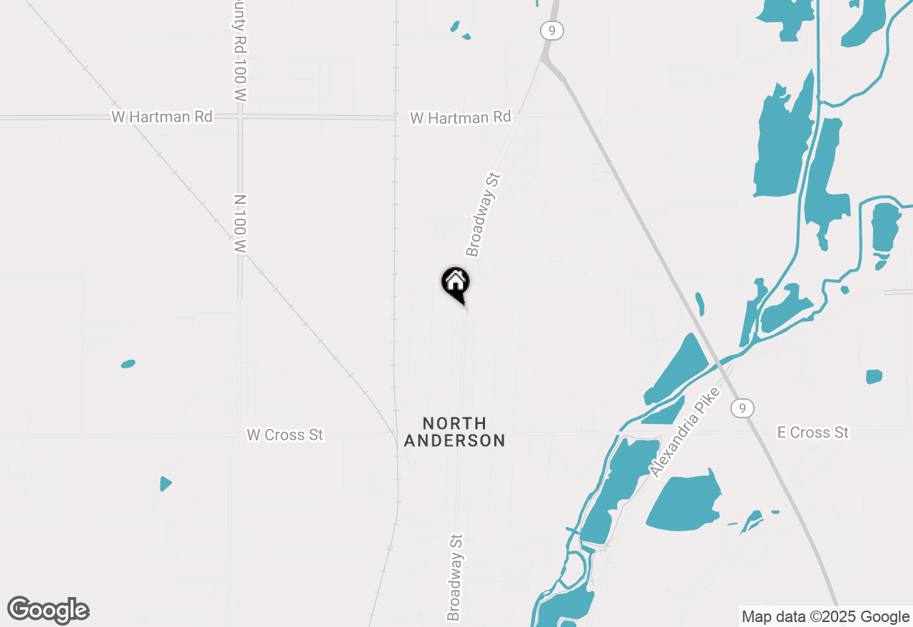 Map of 2401-2409 Broadway Street, Anderson, IN 46012