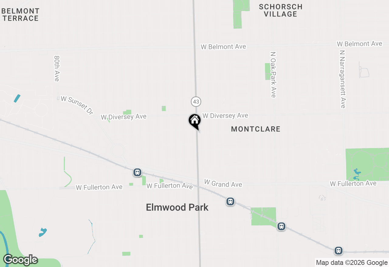 Map of 2642 N Harlem Avenue #GE, Elmwood Park, IL 60707