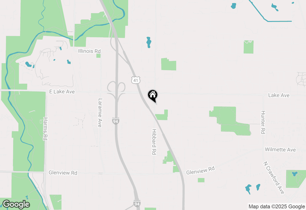 Map of 805 Hibbard Road, Wilmette, IL 60091