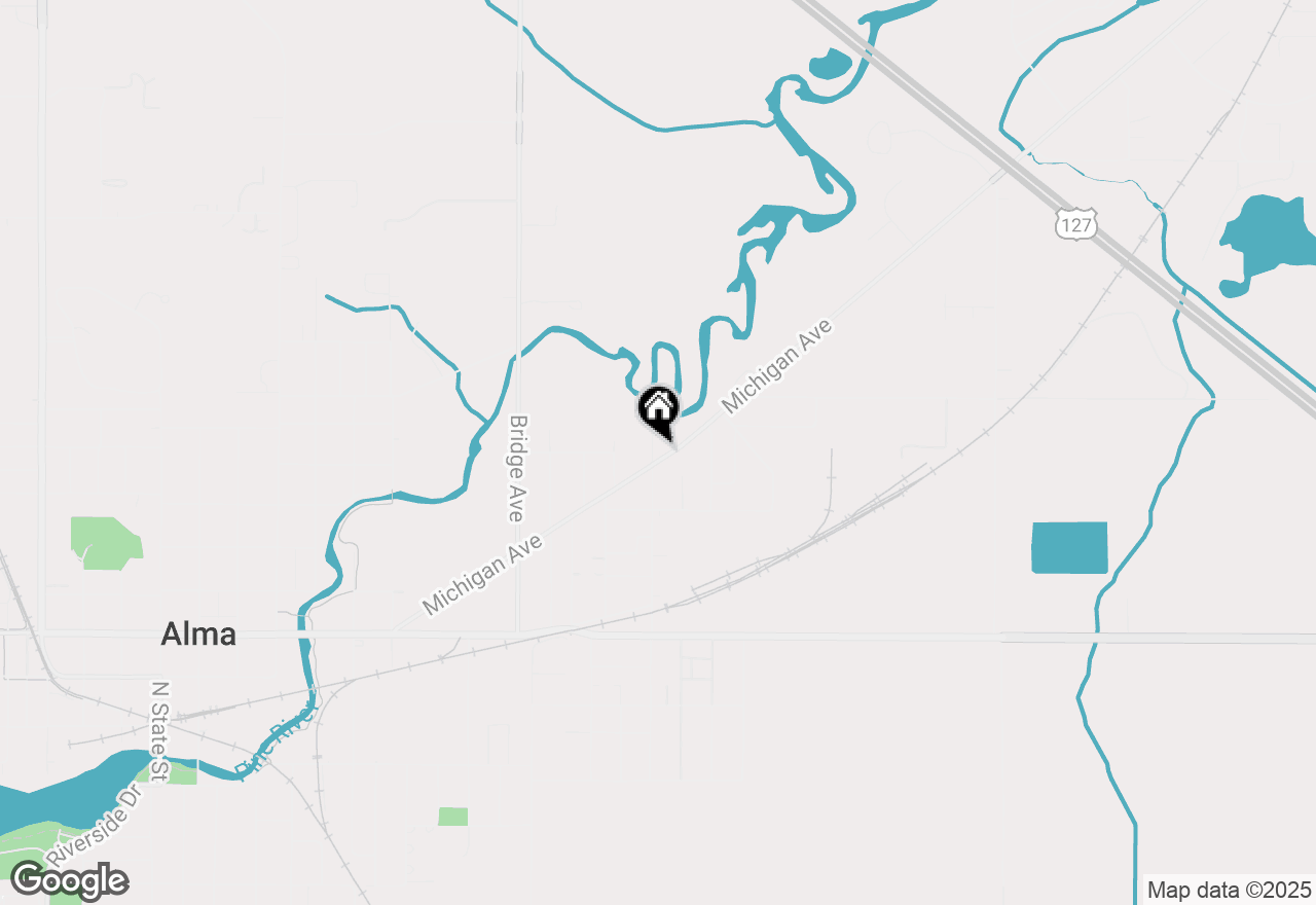 Map of 1407 Michigan Avenue, Alma, MI 48801