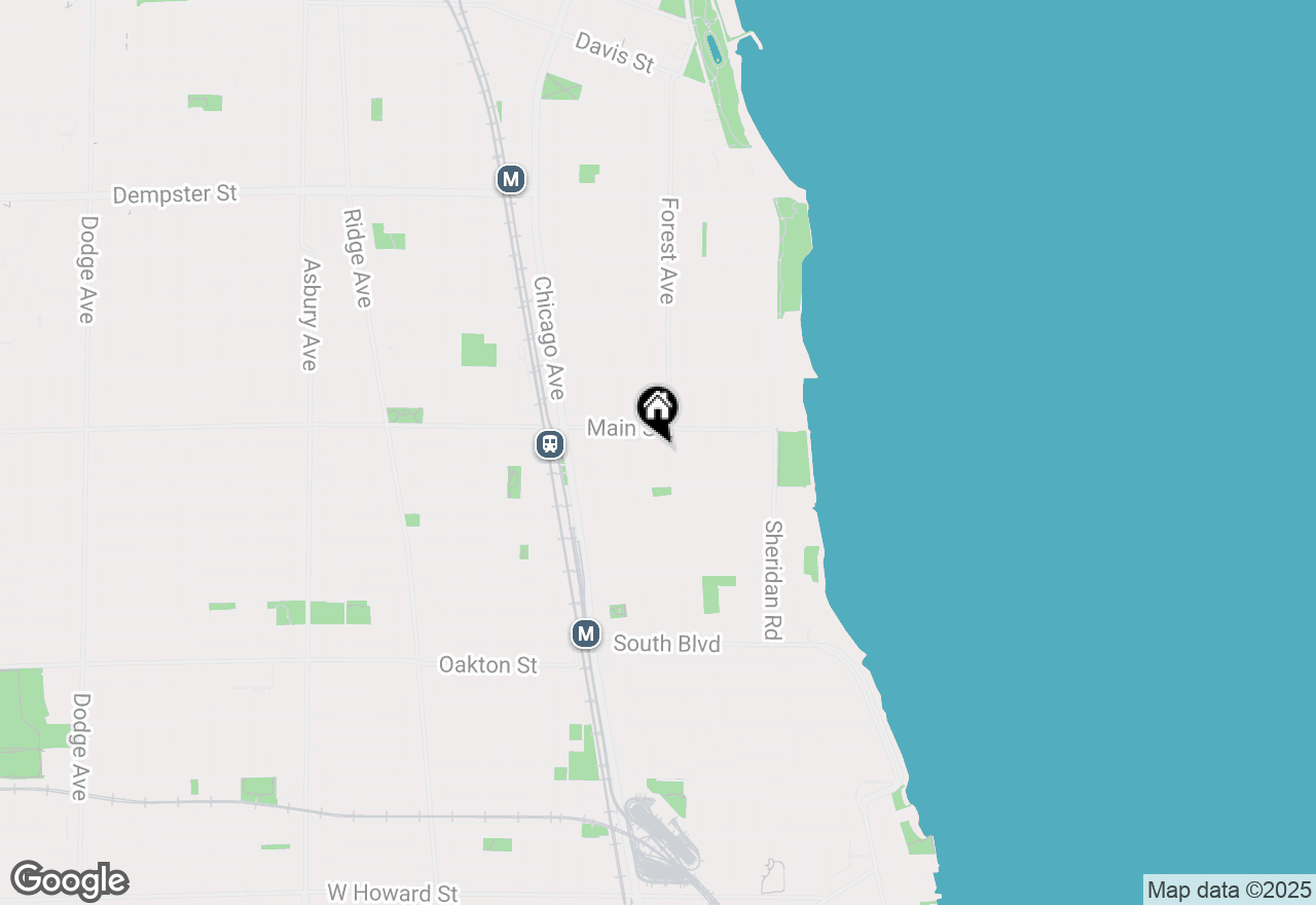 Map of 835 Judson Avenue #305, Evanston, IL 60202