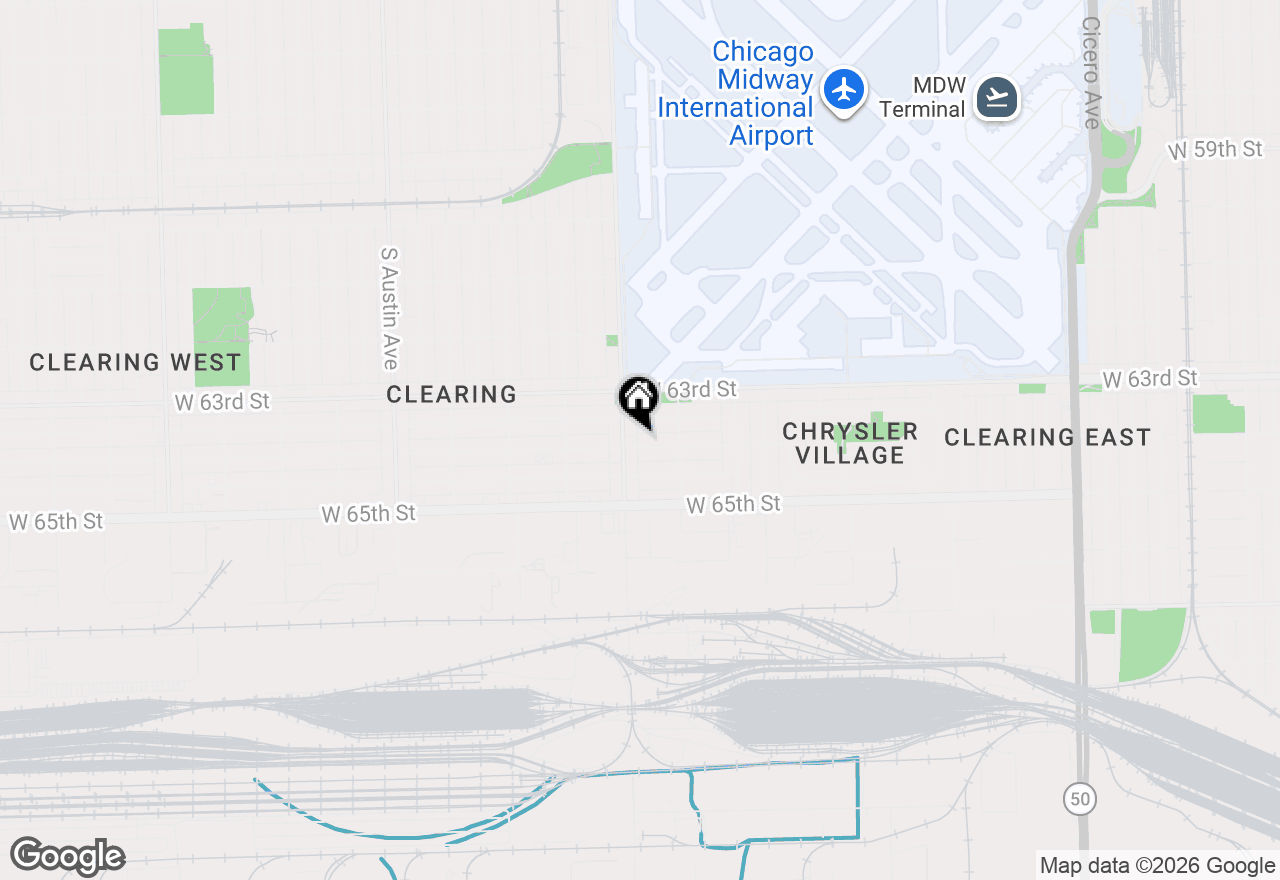 Map of 5542 W 64th Street, Chicago, IL 60638