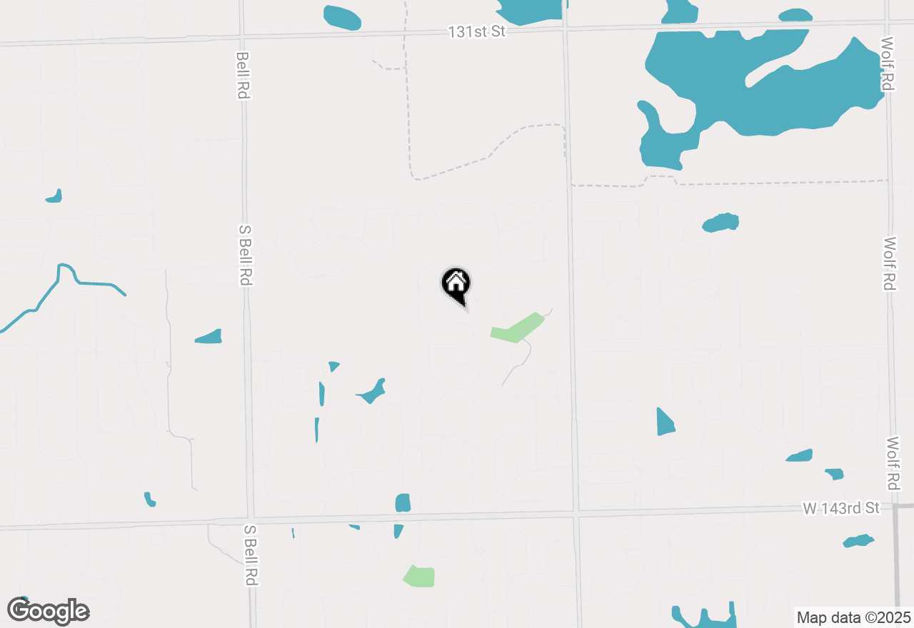 Map of 13801 S Secretariat Lane, Orland Park, IL 60467