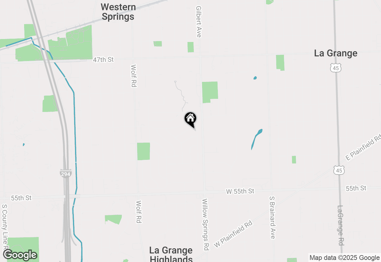 Map of (Address confidential), Western Springs, Illinois 60558