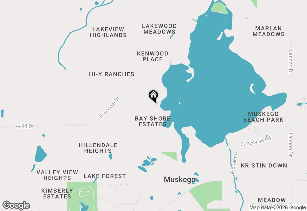 Map of W191S7367 Shore Ln, Muskego, WI 53150