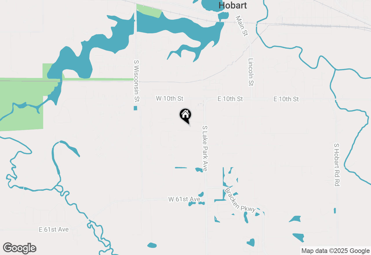 Map of 202 Polly Lane, Hobart, IN 46342