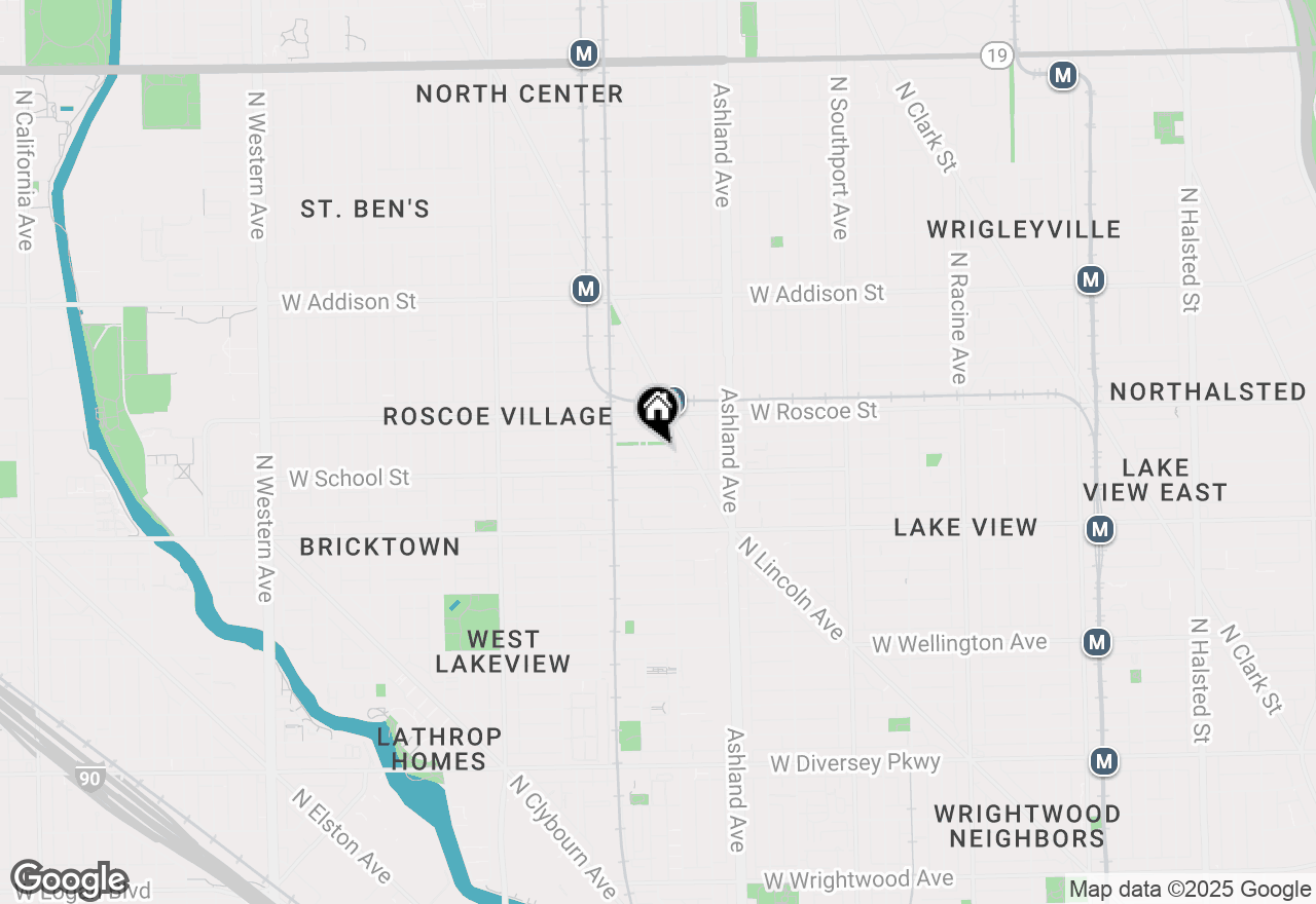 Map of 1715 W Henderson Street, Chicago, IL 60657