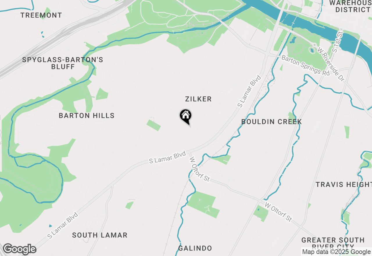 Map of 1704 Hether St #A, Austin, TX 78704