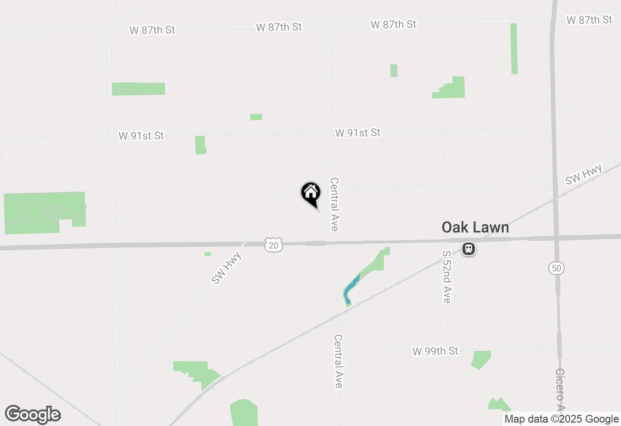 Map of 9345 Major Avenue, Oak Lawn, IL 60453