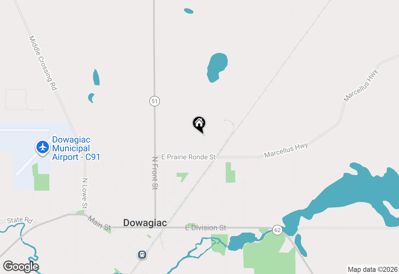 Map of 301 Mcmaster Street, Dowagiac, MI 49047