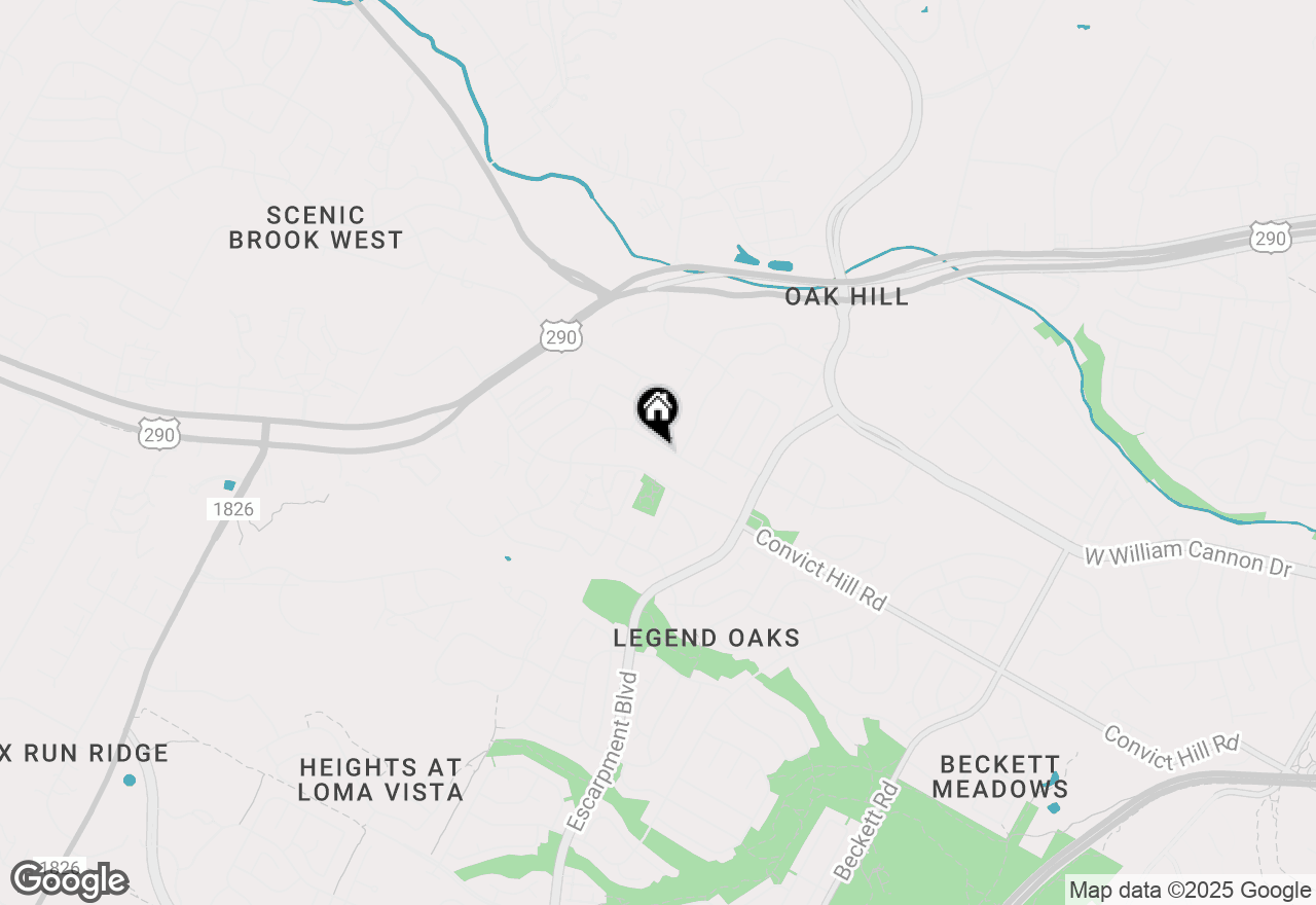 Map of 6601 Poncha Pass, Austin, TX 78749