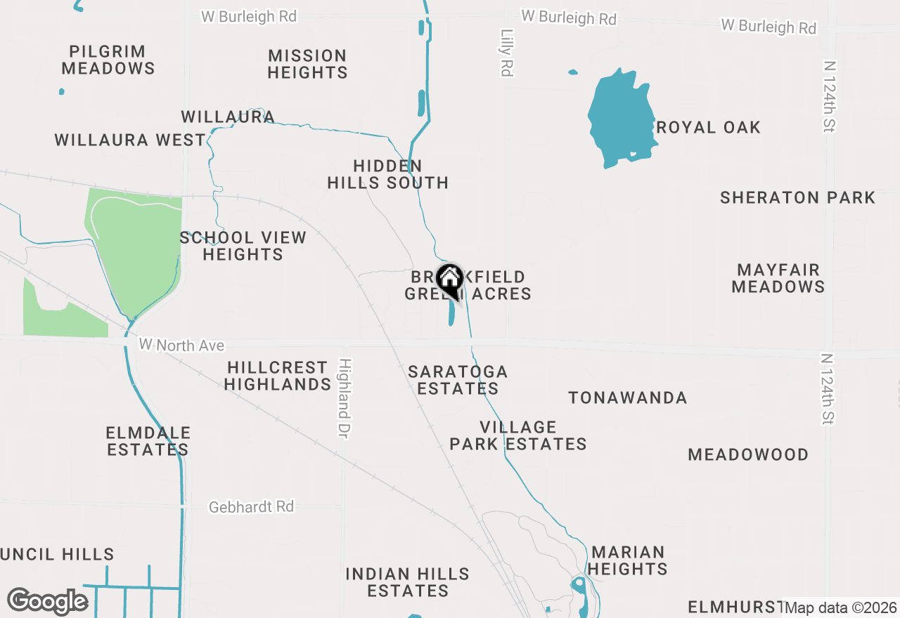 Map of 2415 Walnut Grove Ct #B, Brookfield, WI 53005