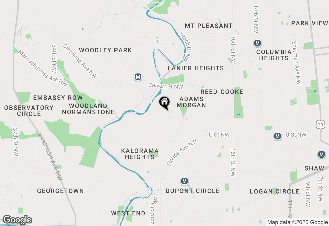 Map of 2320 Ashmead Place Nw, Washington, DC 20009