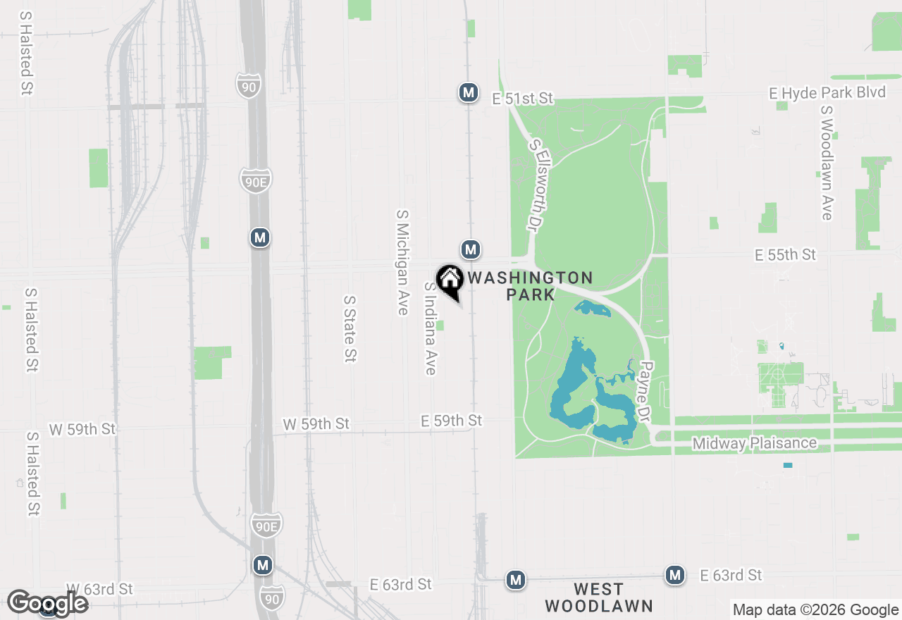 Map of 5612 S Prairie Avenue #GS, Chicago, IL 60637