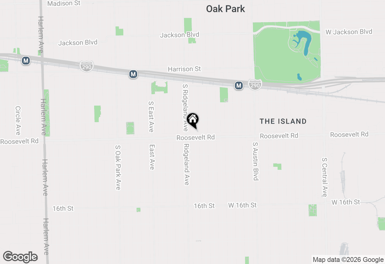 Map of 1183 S Cuyler Avenue, Oak Park, IL 60304