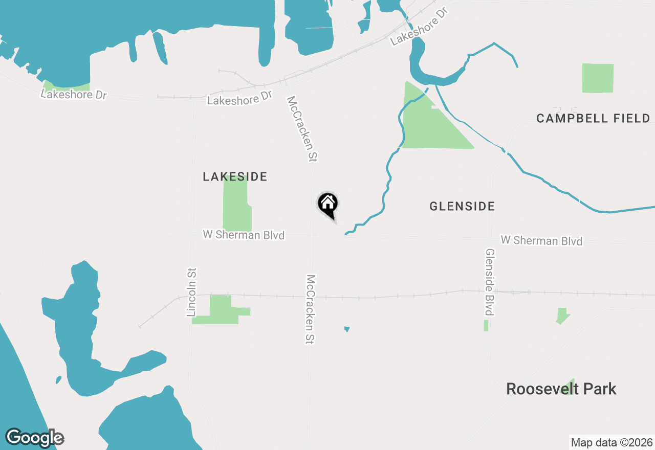 Map of 1949 Letart Avenue, Muskegon, MI 49441